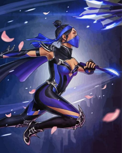 Game Character Kitana paint by number