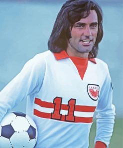 George Best Footballer paint by number