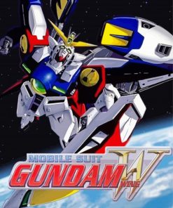 Gundam Wing Anime Poster paint by number