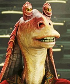 Jar Jar Binks paint by number