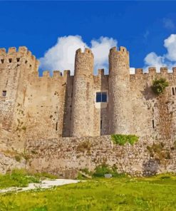 Obidos Castle Portugal Buildings paint by number