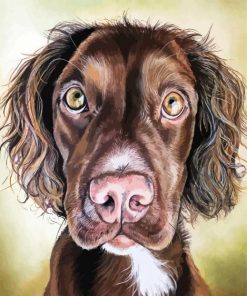 Pastel Dog Animal paint by number