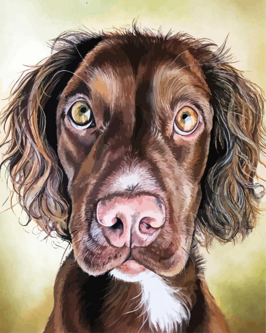 Pastel Dog Animal paint by number
