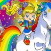 Rainbow Brite Header paint by number