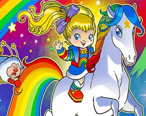 Rainbow Brite Header paint by number