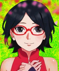 Sarada Boruto paint by number