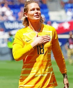 Soccer Player Ashlyn harris paint by number