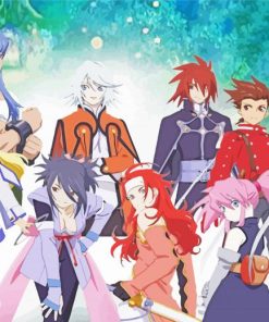 Tales Of Symphonia Video Game Poster paint by number