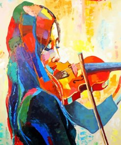 Violinist Woman paint by number