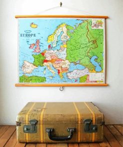 World Map paint by number
