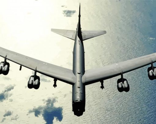 Boeing B 52 Stratofortress paint by number