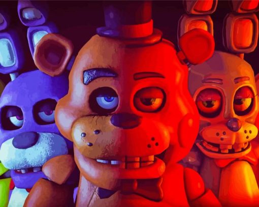 Five Nights At Freddys paint by number