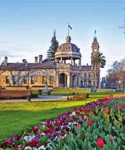 Buildings In Bendigo Victoria paint by number