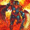 Darkhawk Superhero paint by number