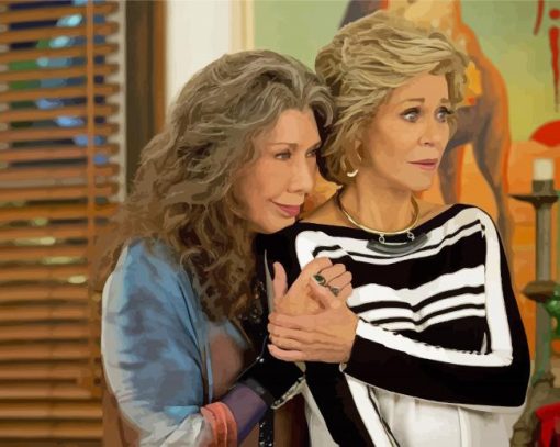 Grace And Frankie Serie paint by number