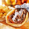 Greek Food Gyros paint by number