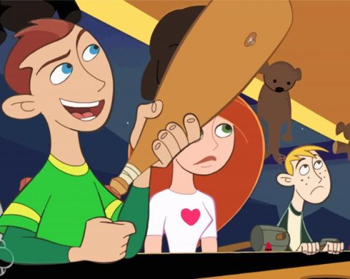 Disney Animation Kim Possible paint by number