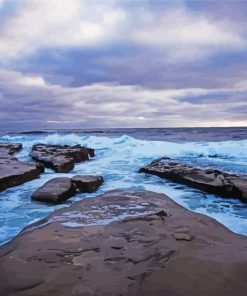 La Jolla Tide Pools paint by number