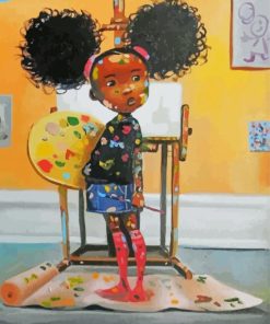 Little Black Girl paint by number