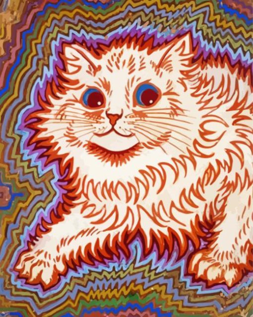 Louis Wain Cat Art paint by number