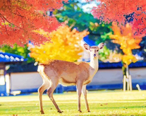 Nara Park paint by number