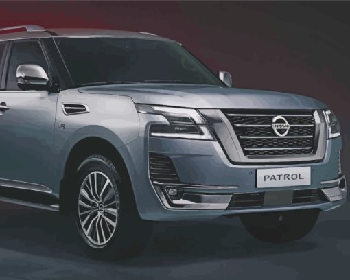 Nissan Patrol Engine paint by number