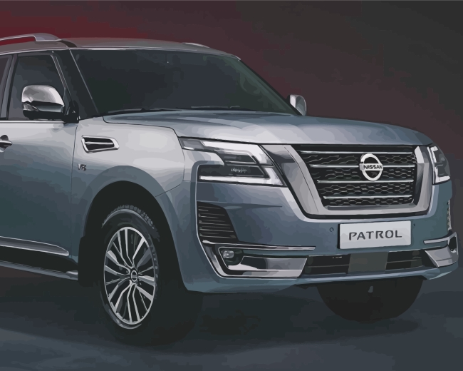 Nissan Patrol Engine paint by number
