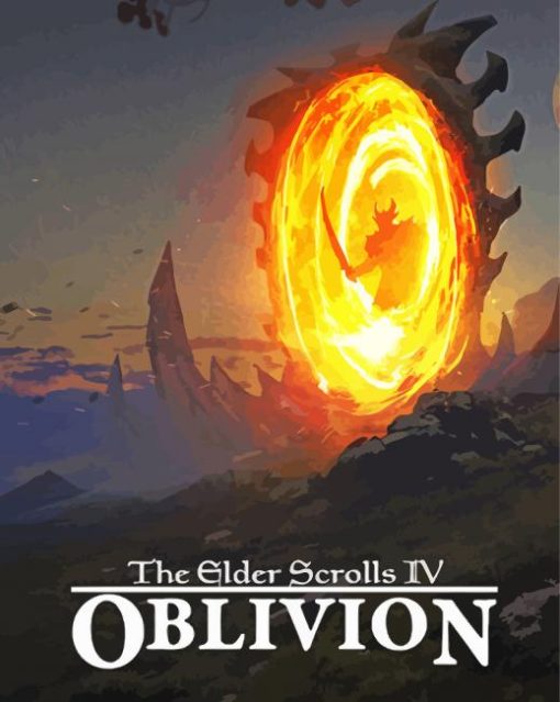 Oblivion Game Poster paint by number