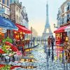 Paris Flower Shop Art paint by number