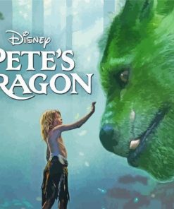 Petes Dragon Movie paint by number