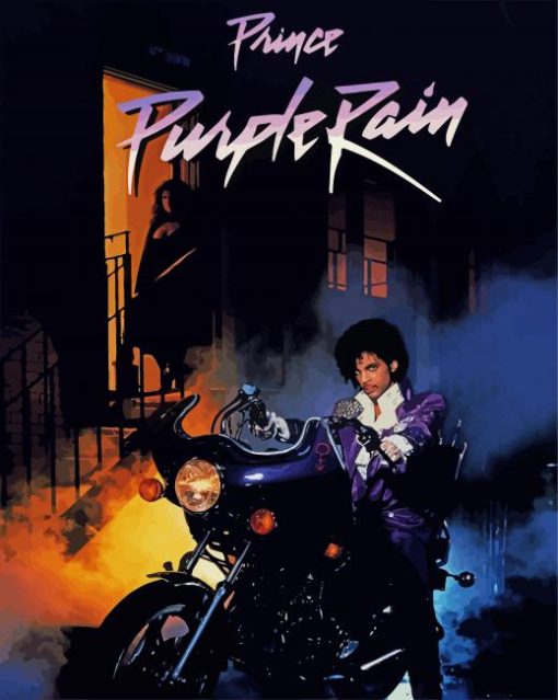 Purple Rain Movie Poster paint by number