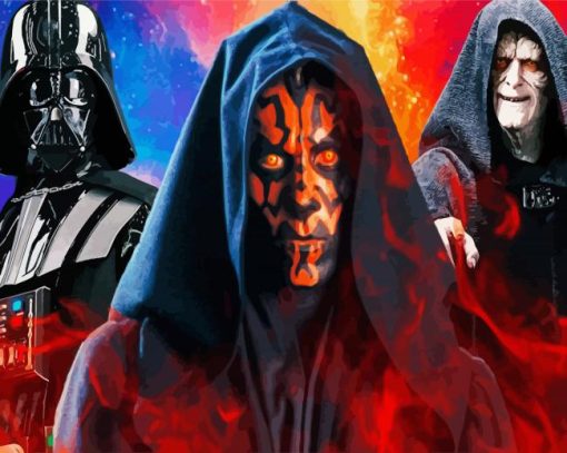 Sith Lord Characters paint by number