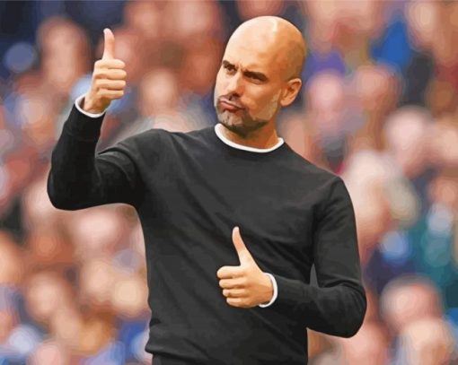 Football Manager Pep Guardiola paint by number