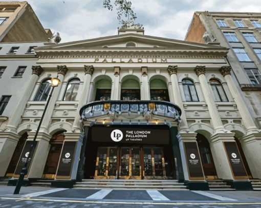 The London Palladium Building paint by number