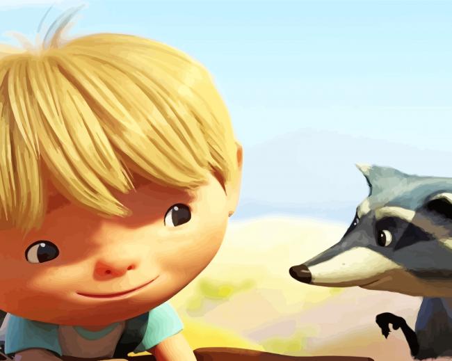 Trash Truck Donny And Hank paint by number