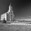 Black And White Cedar City Temple paint by number