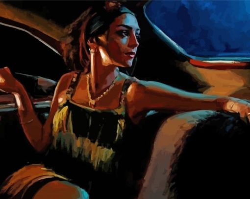 Lonely Woman Fabian Perez paint by number