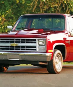 Square Body Chevy paint by number