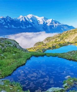 Snowy Mountains In The Alps paint by number