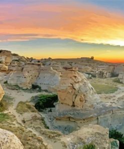 Writing On Stone Provincial Park Canada paint by number