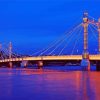 Albert Bridge At Night paint by number