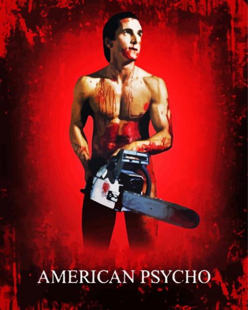 American Psycho Horror Movie Poster paint by number