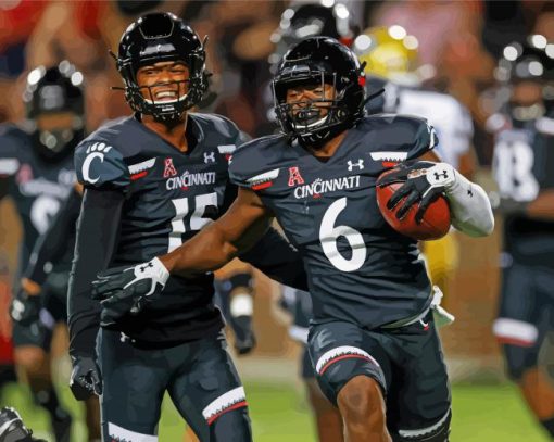 Cincinnati Bearcats Football Team Players paint by number