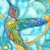 Colorful Abstract Bird paint by number