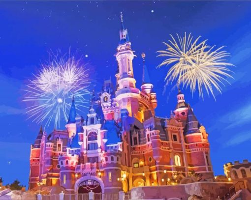 Disney Fireworks paint by number