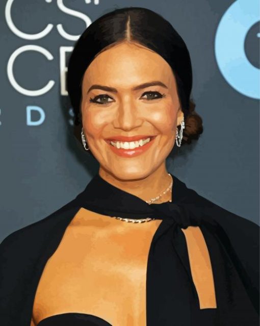 Elegant Mandy Moore paint by number