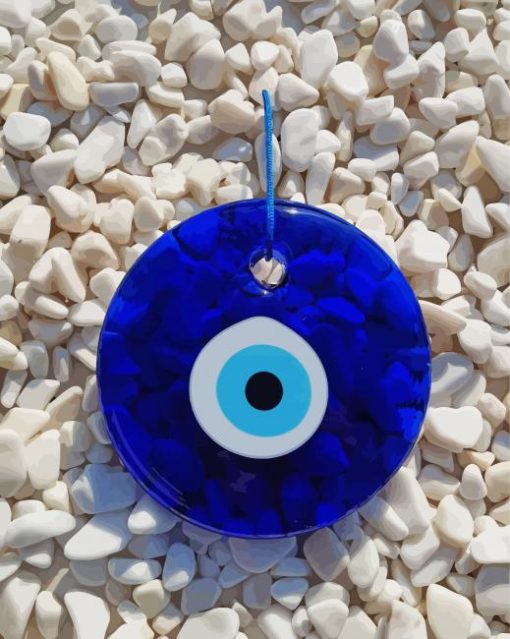 Evil Eye Greek paint by number