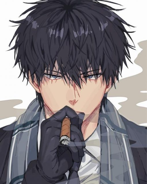 Gintama Toshiro Hijikata paint by number