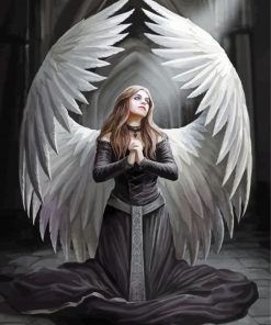 Gothic Angel paint by number