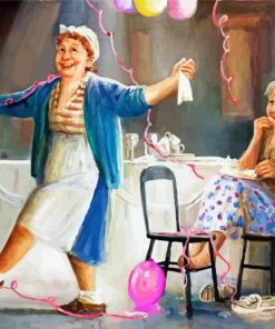 Happy Old Sisters paint by number